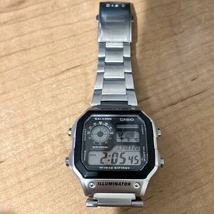 Casio Quartz Watch Stainless Steel Strap Mens